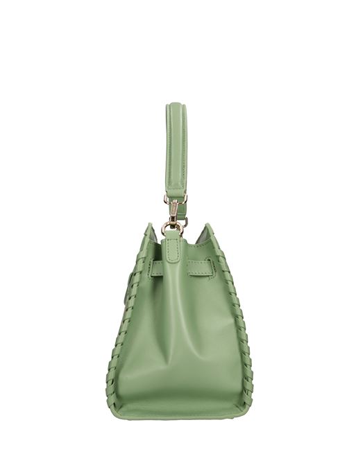Borsa monogram in pelle e tessuto LA CARRIE | 141P-TZ-152-JALPISTACCHIO